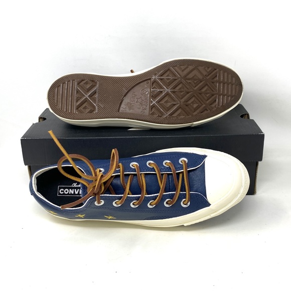 Converse Chuck 70 Low Top Leather Blue Women's Size Sneakers Custom 165507C-ENG - Picture 10 of 15